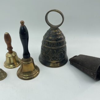 Lot # 84 - Brass bells, antique cowbell