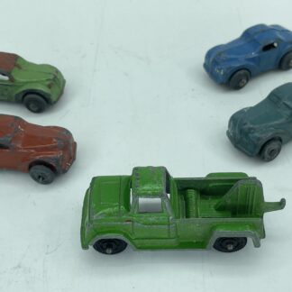 Lot # 80 - Antique Toy Cars (truck is approx. 2.5" long, cars are approx. 1.5" long)