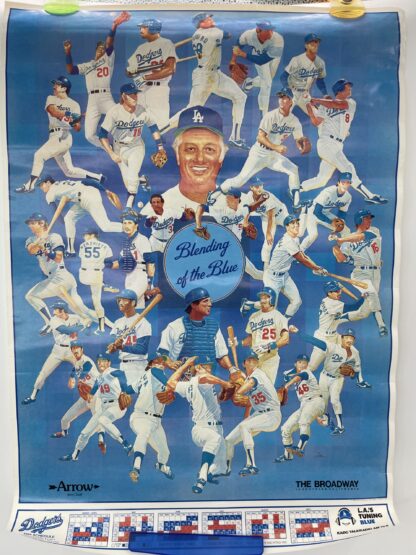 Lot # 77 – Vintage California Dodgers baseball posters. Kirk Gibson & more - Image 3