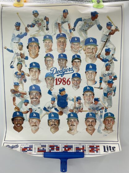 Lot # 77 – Vintage California Dodgers baseball posters. Kirk Gibson & more - Image 5