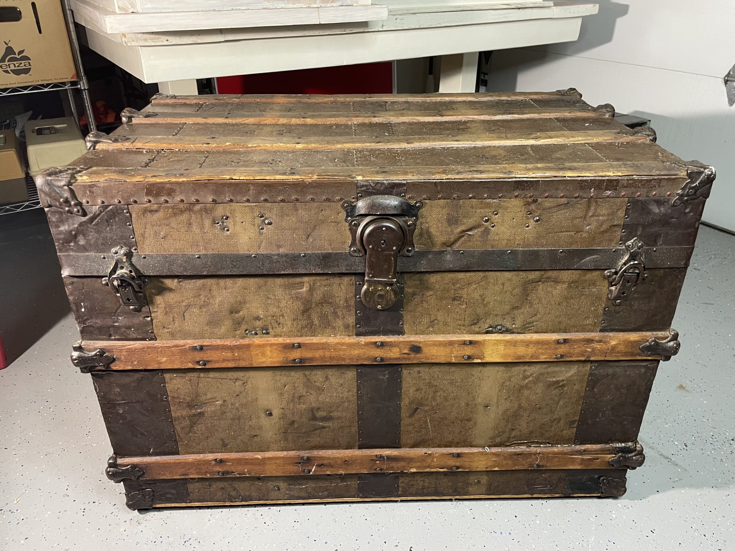 Lot # 78 – Antique Steamer Trunk