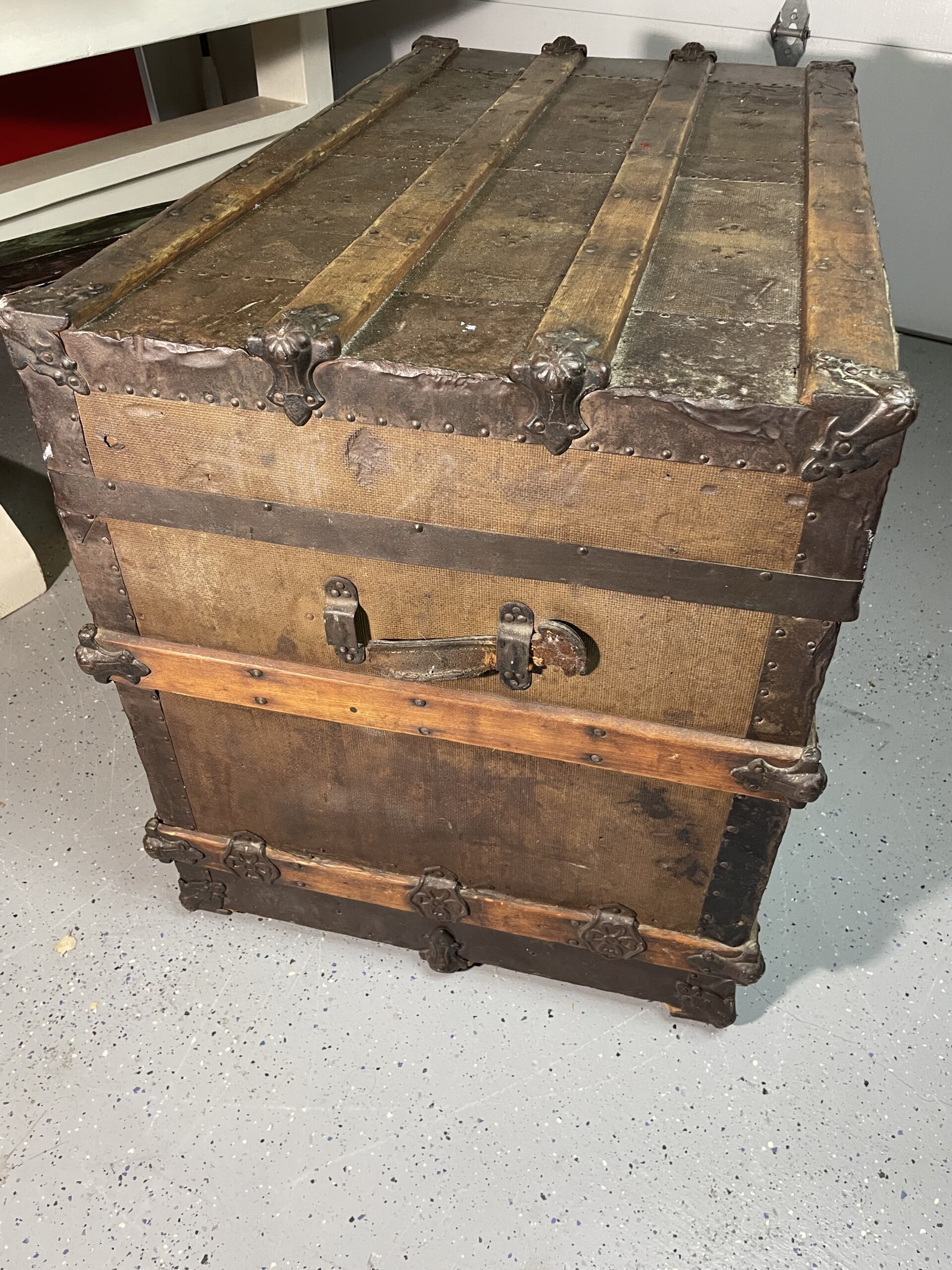 Lot # 78 – Antique Steamer Trunk - Image 5