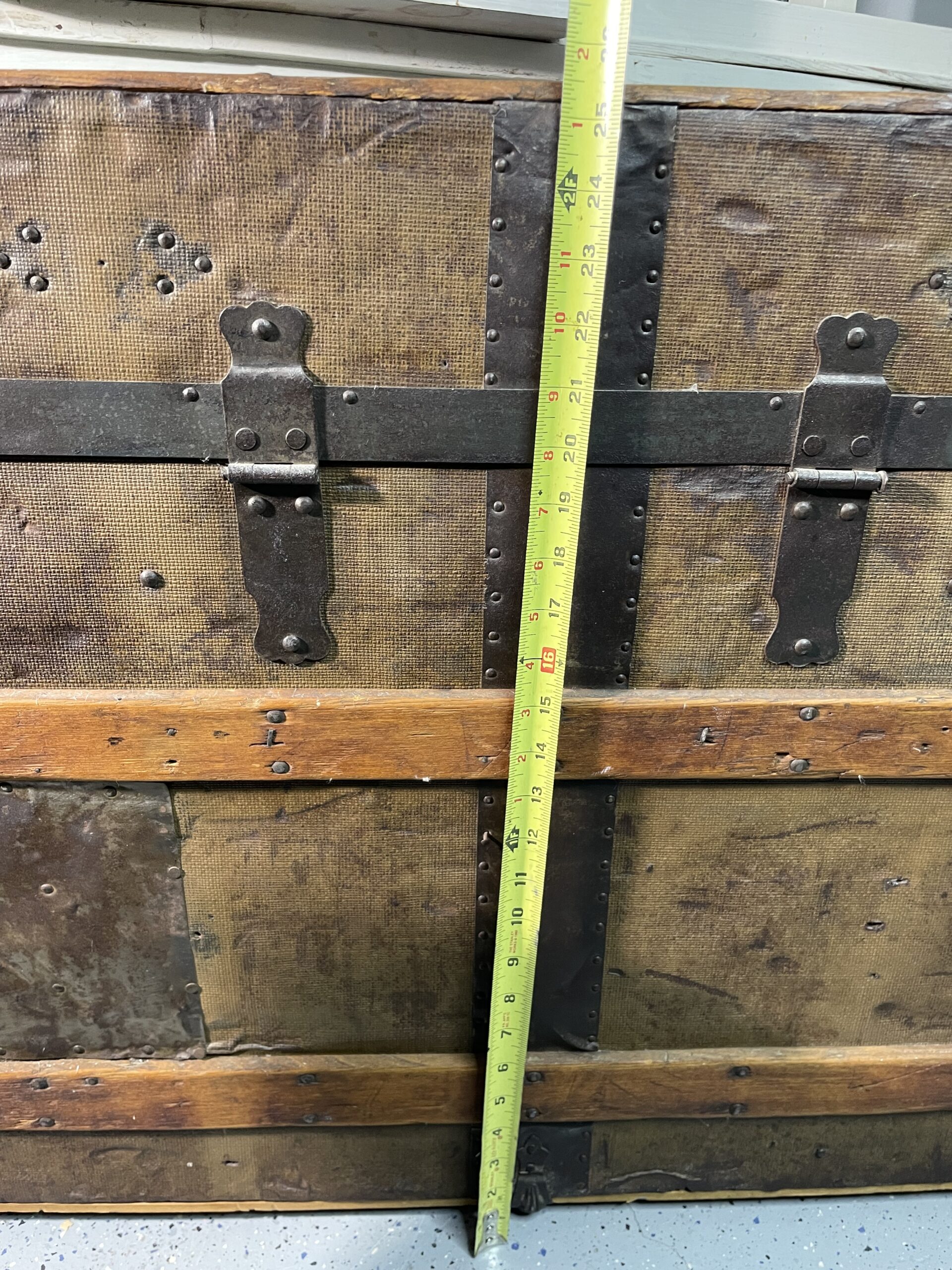 Lot # 78 – Antique Steamer Trunk - Image 9