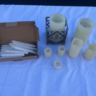 Lot #48 - Various Wax and Battery Candles