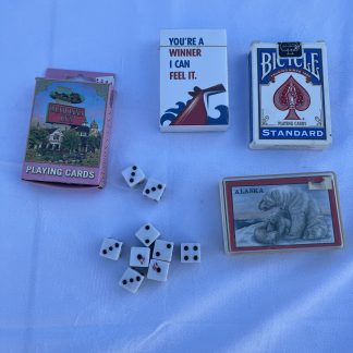 Lot #49 - (4) Deck of Cards and (9) Die