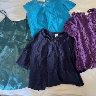 Lot #4 - 3 Ladies Blouses and 1 Slip