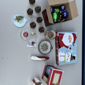 Lot #218 - Christmas Ornaments / Christmas Mug and Decor