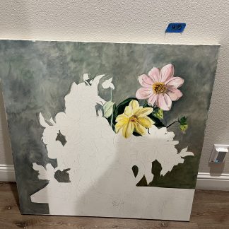Lot #415 - (2) 36 x 36 Blank Canvas / (1) 40 x 40 Blank Canvas / (1) Partial Canvas 36 x 36 / (5) 32 x 40 Painting Boards