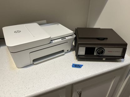 Lot #412 – Argus 541 Automatic Slide Projector and Slides / HP Printer DeskJet Plus 4140