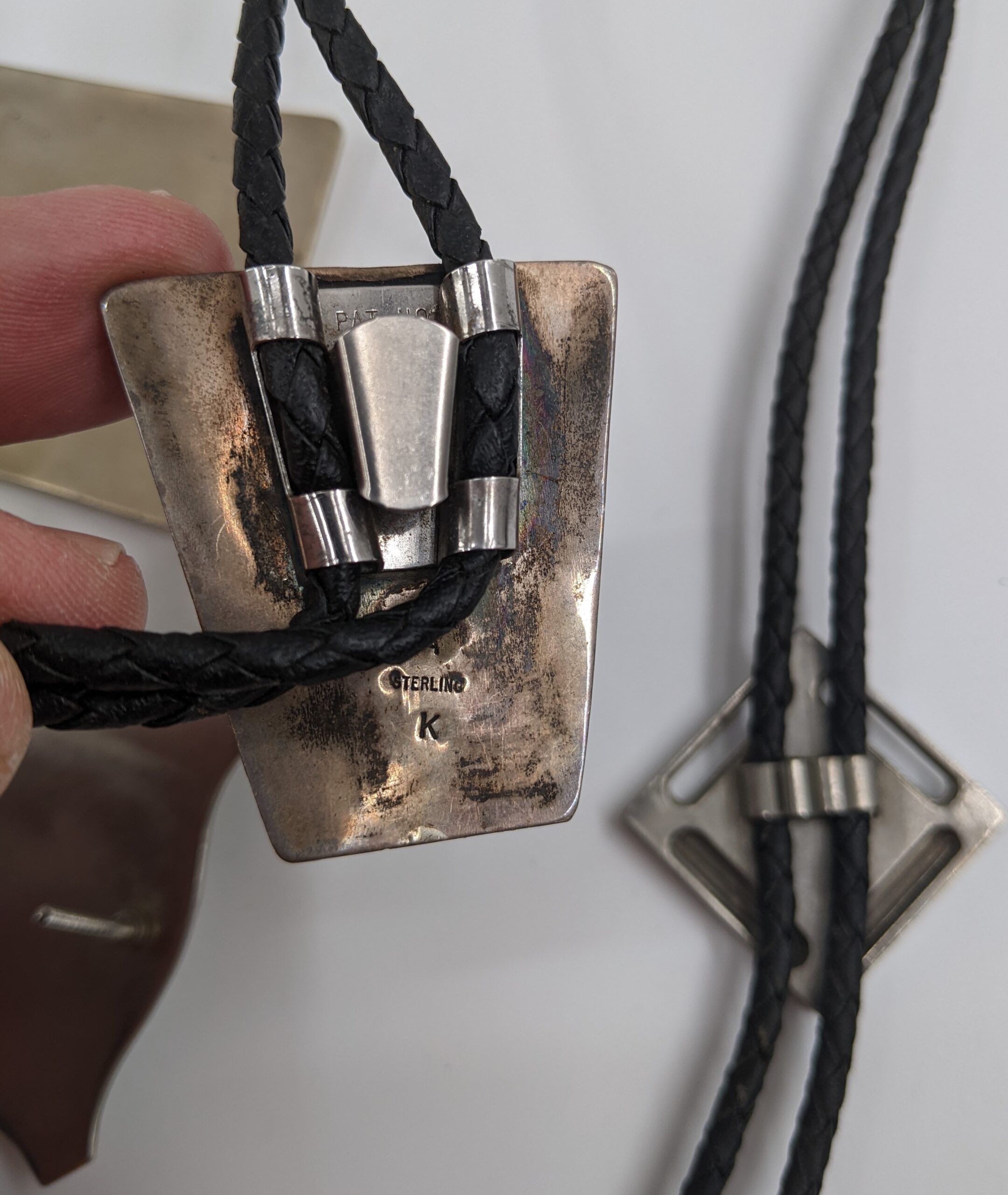Lot # 17 – Belt buckles, Bolo ties (some sterling silver) - Image 3