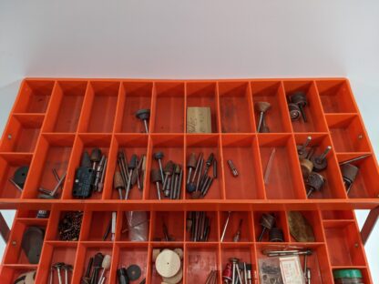 Lot # 15 – Fishing box filled with Dremel & accessories - Image 4