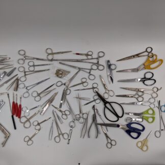 Lot # 46 - Large assortment of surgical instruments. Forceps, scissors, clippers & more