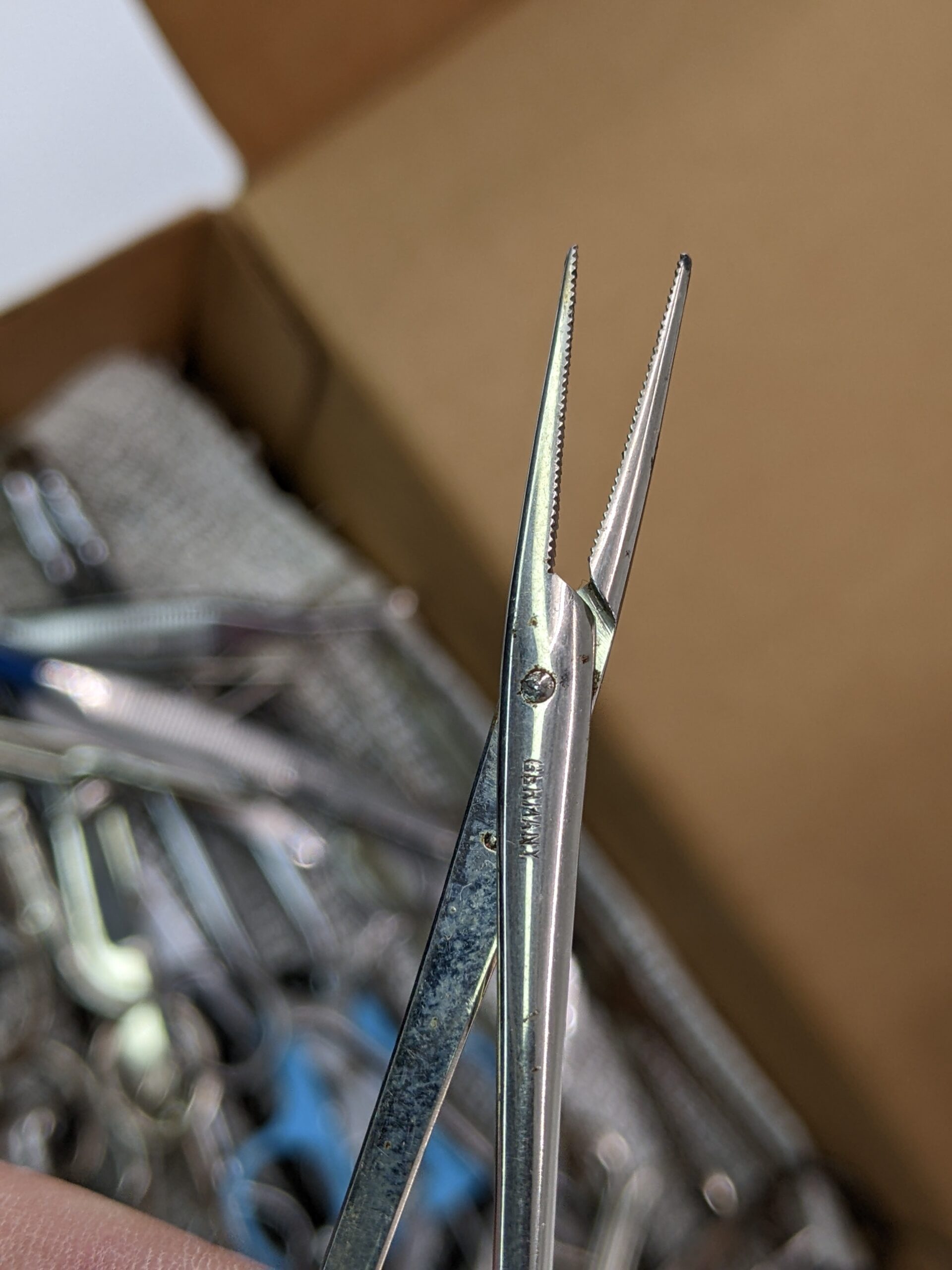 Lot # 46 – Large assortment of surgical instruments. Forceps, scissors, clippers & more - Image 12