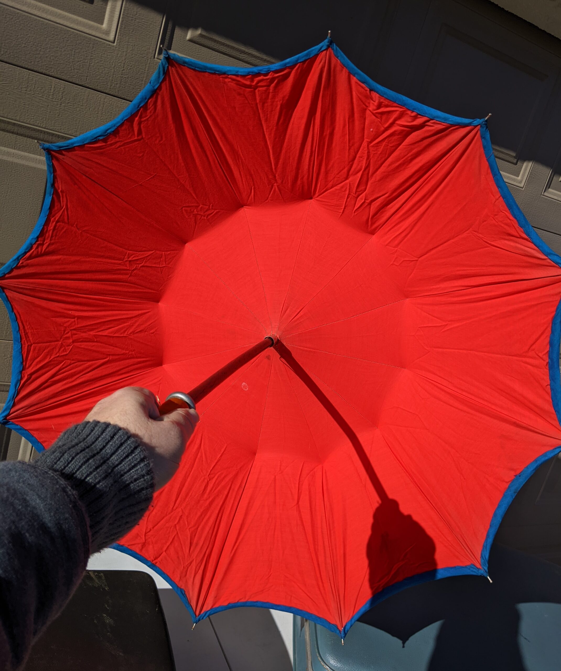 Lot # 62 – Antique handmade umbrella - Image 2