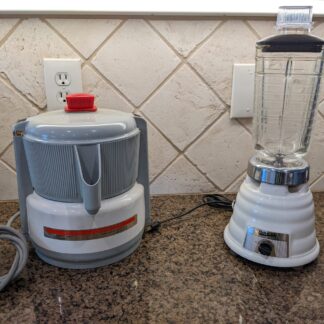Lot # 47 - Vintage acme juicer and Osterizer beehive blender