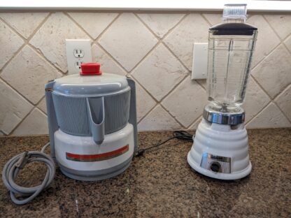 Lot # 47 – Vintage acme juicer and Osterizer beehive blender