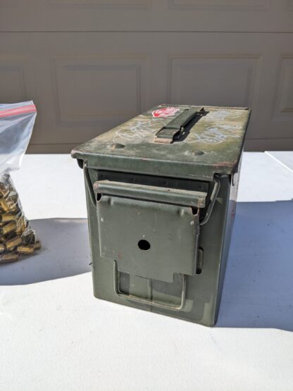 Lot # 58 – Ammunition Box, spent brass shell casings (over 6 lbs.) - Image 2