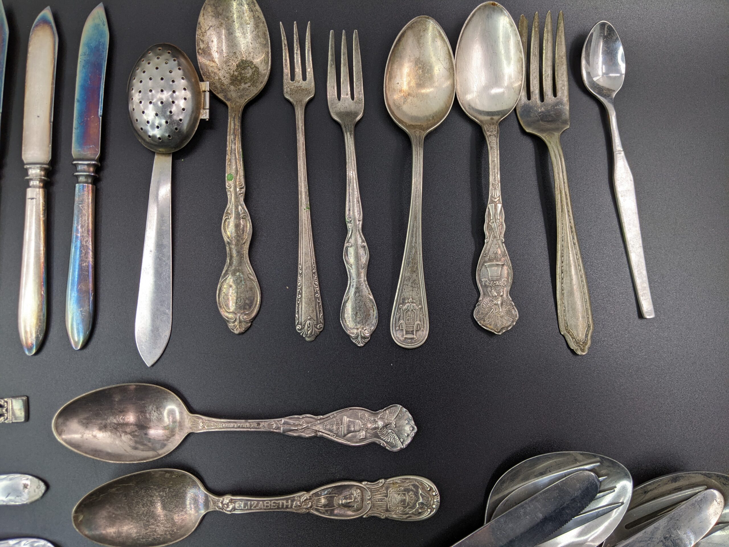 Lot # 56 – New (old stock) silverware, Boy Scout’s Camping Flatware Combo, other assorted vintage silverware. - Image 2