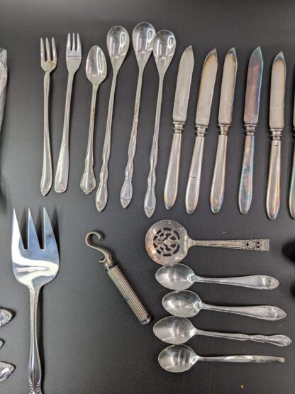Lot # 56 – New (old stock) silverware, Boy Scout’s Camping Flatware Combo, other assorted vintage silverware. - Image 3