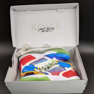 Lot # 1 - New Balance Kawhi Leonard Jolly Rancher basketball shoes Size: 5.5 youth/kids NIB