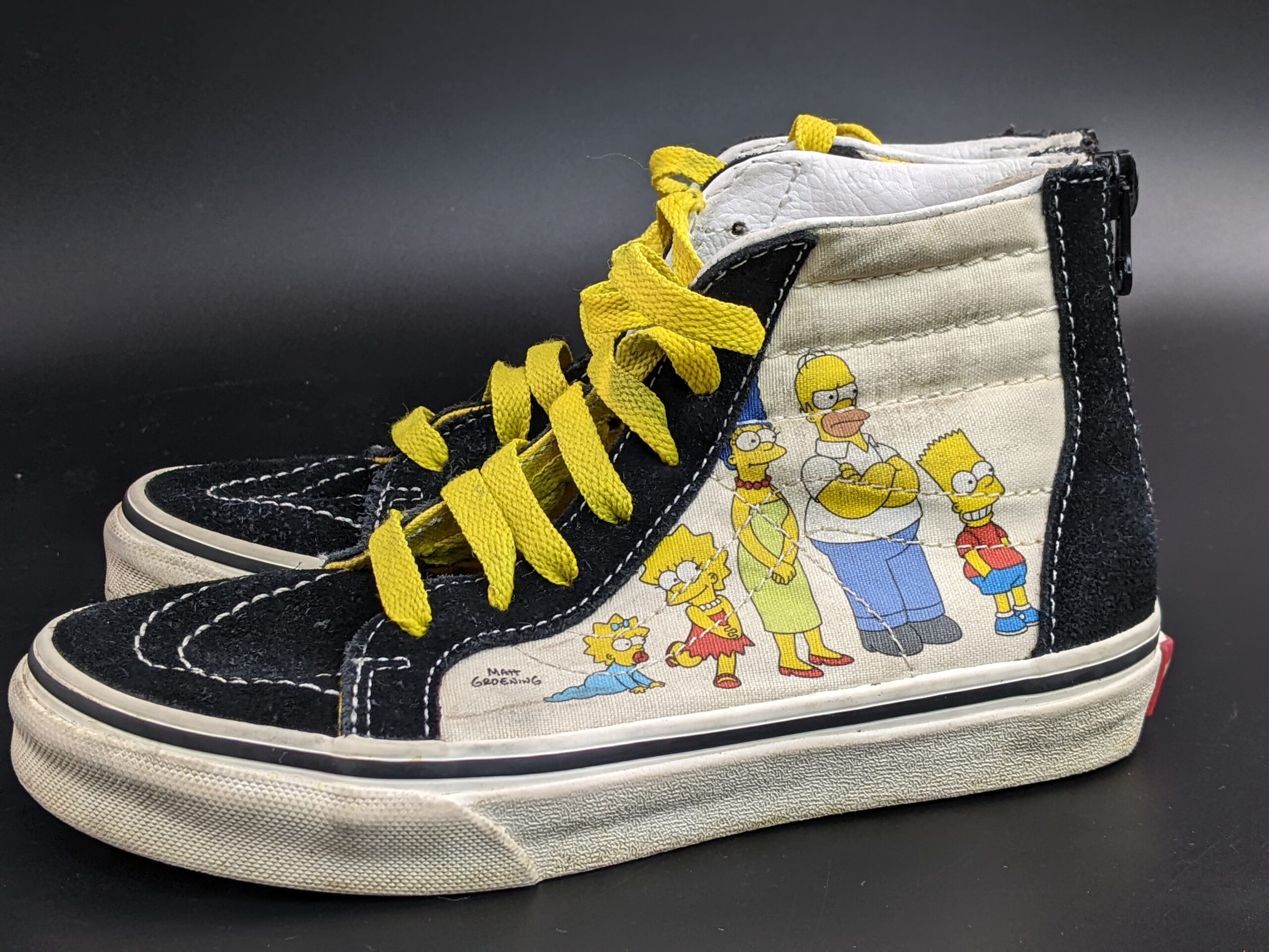 Lot # 15 – Collectable Vans The Simpsons Family Portrait 2020 sk8-Hi Zip Size: 1.5 Youth Used with Box - Image 7