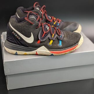 Lot # 24 - Collectable Nike Kyrie 5 SBSP Friends 2019 Size: 13c Childs  (used condition w/ box)