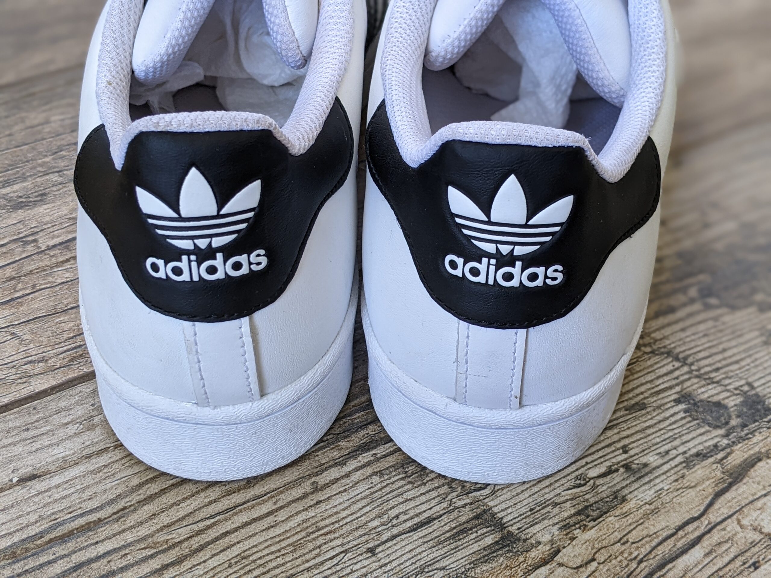 Lot # 25 – Adidas Superstar white/black Running shoes Size: 10 women’s (New without Box) - Image 4