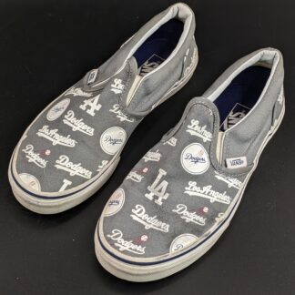 Lot # 26 - Vans LA Dodgers Grey Size: Kids 3.0 (used good condition)