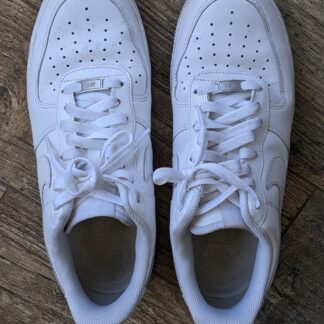 Lot # 27 - Nike Air Force 1 Triple White Womens Size- 10 (Used)