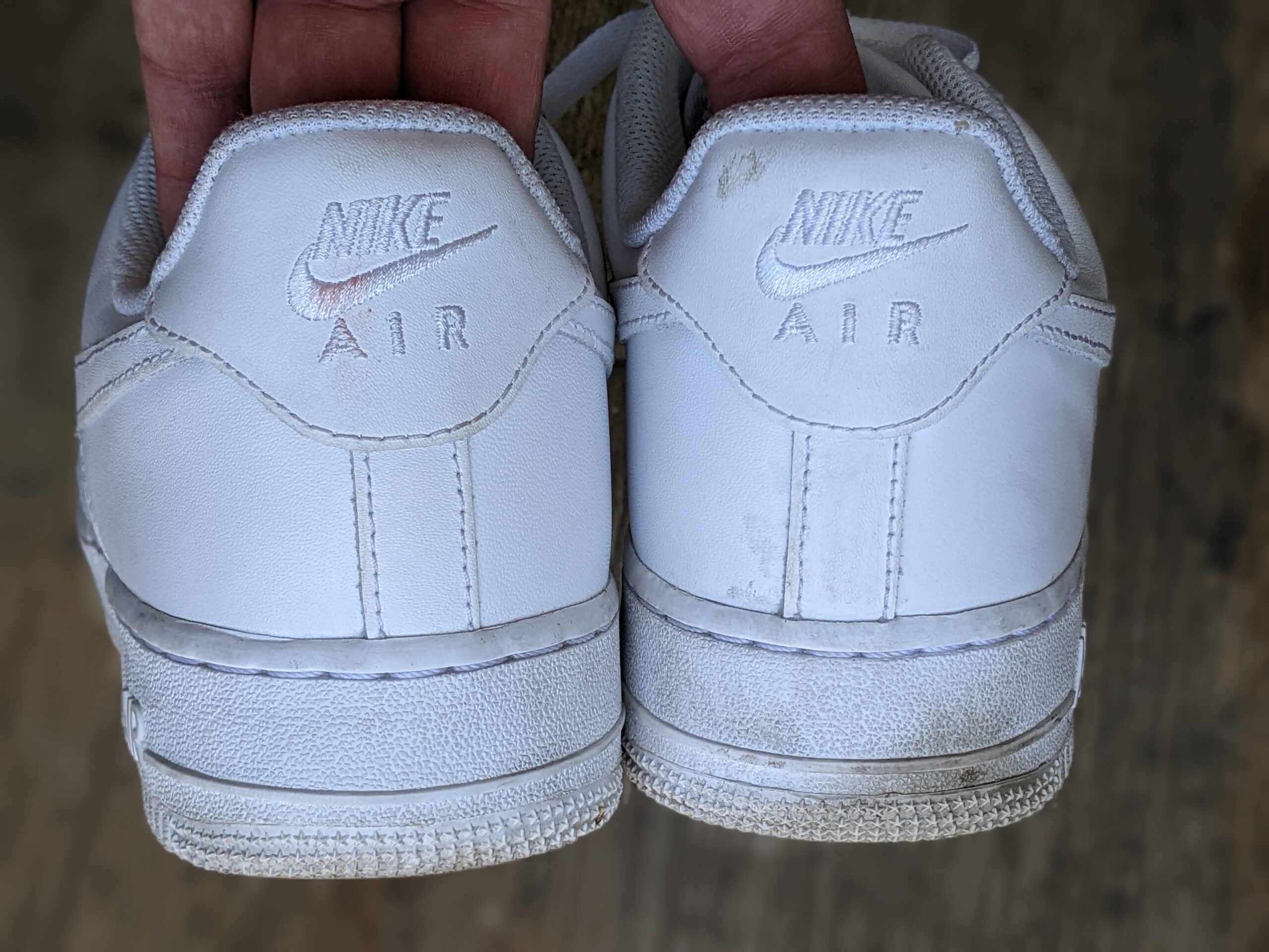 Lot # 27 – Nike Air Force 1 Triple White Womens Size- 10 (Used) - Image 5
