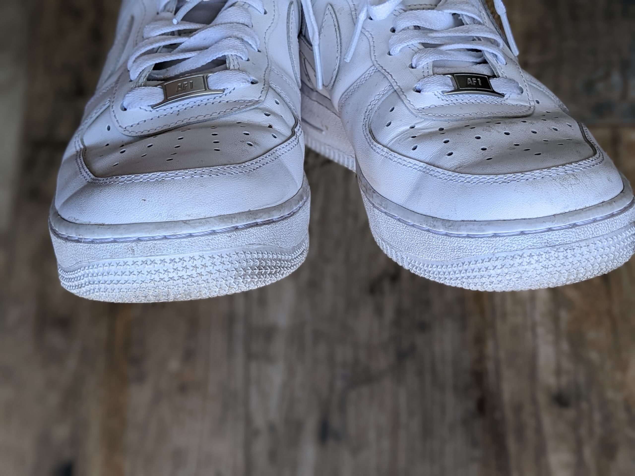 Lot # 27 – Nike Air Force 1 Triple White Womens Size- 10 (Used) - Image 6