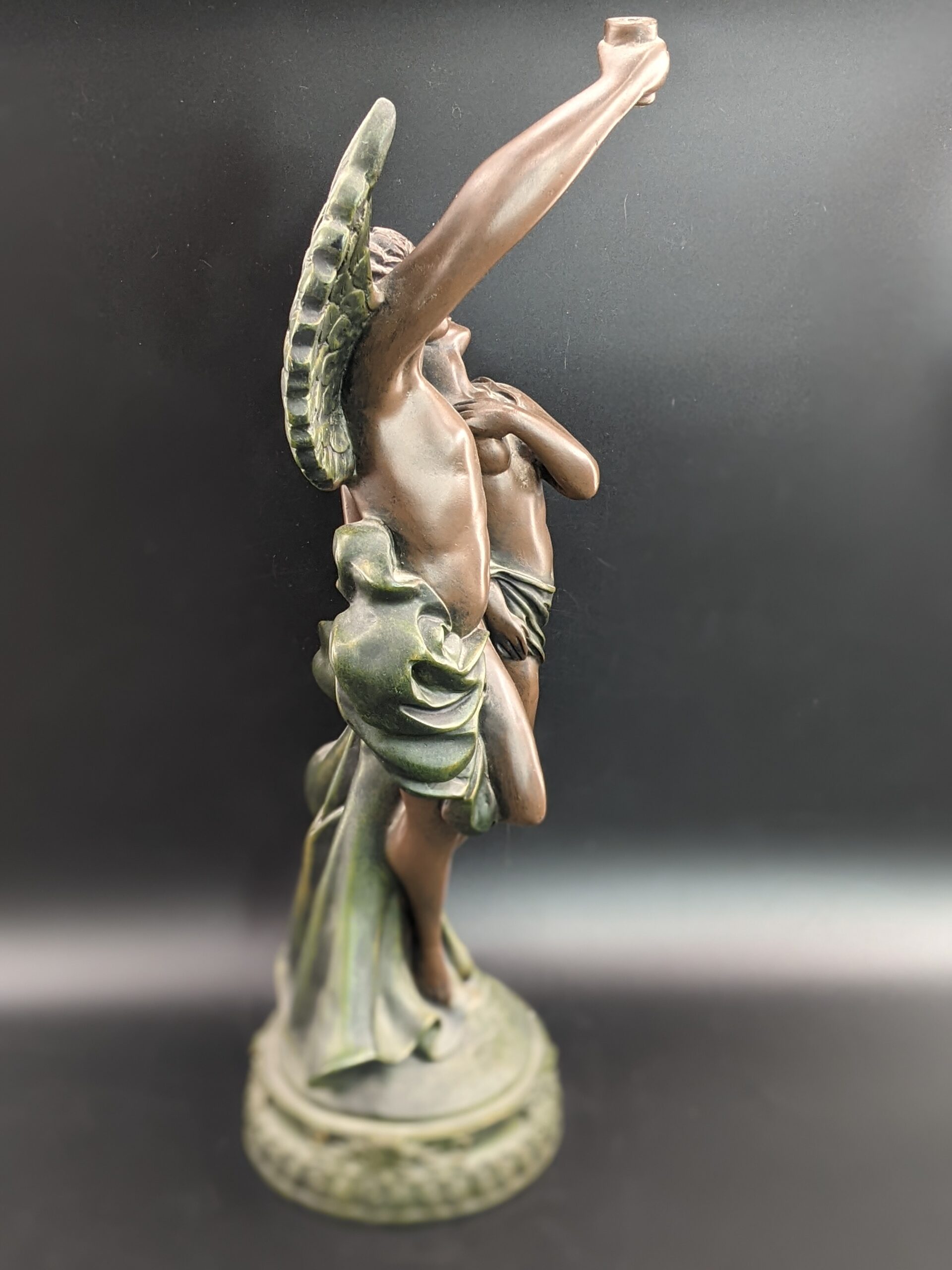 Lot # 57 – Statue of Women in the Arms of an Angel 23.5″ - Image 2