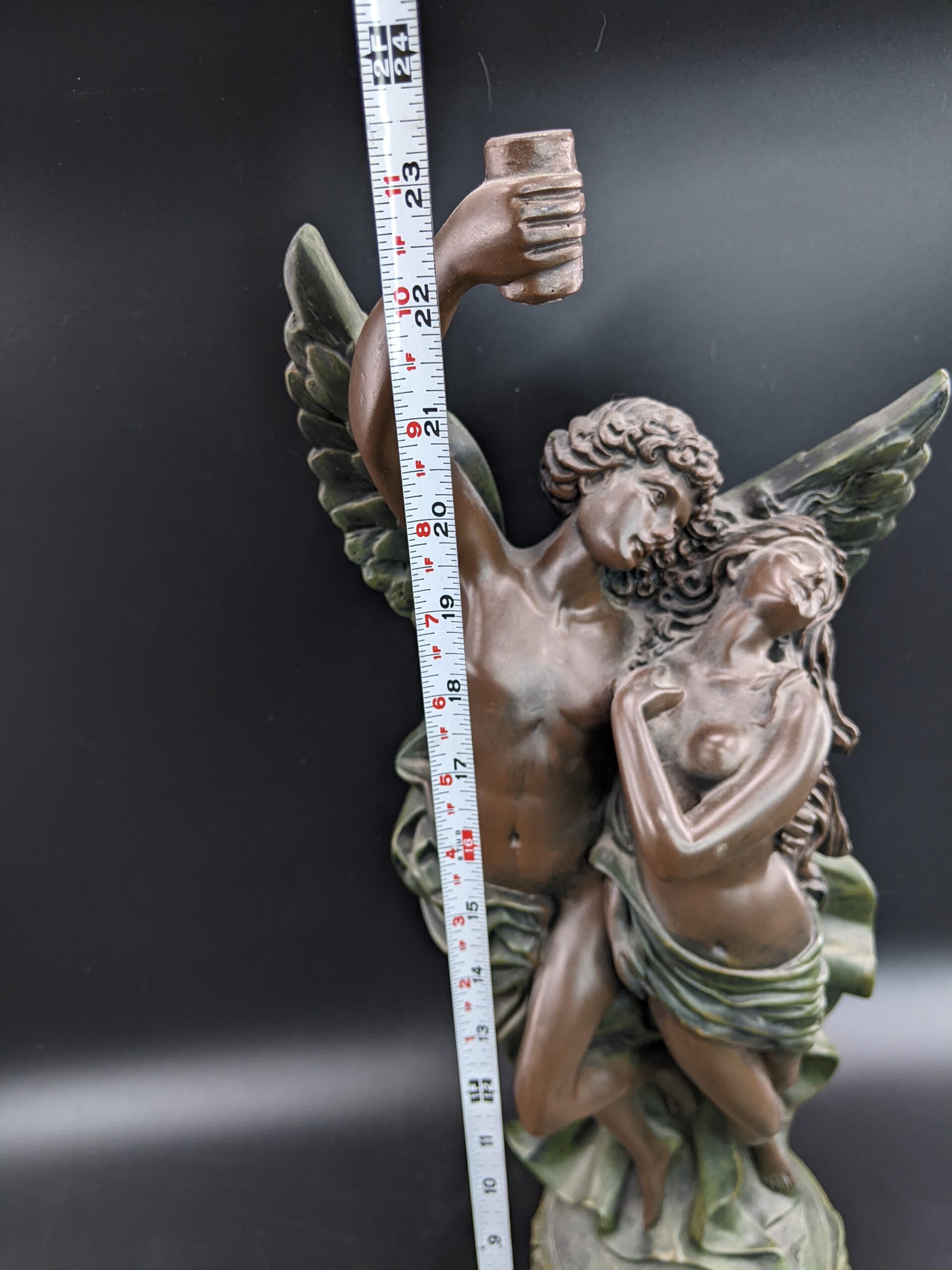 Lot # 57 – Statue of Women in the Arms of an Angel 23.5″ - Image 5