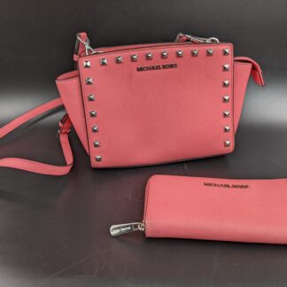 Lot # 63 - Michael Kors Handbag and Wallet Set