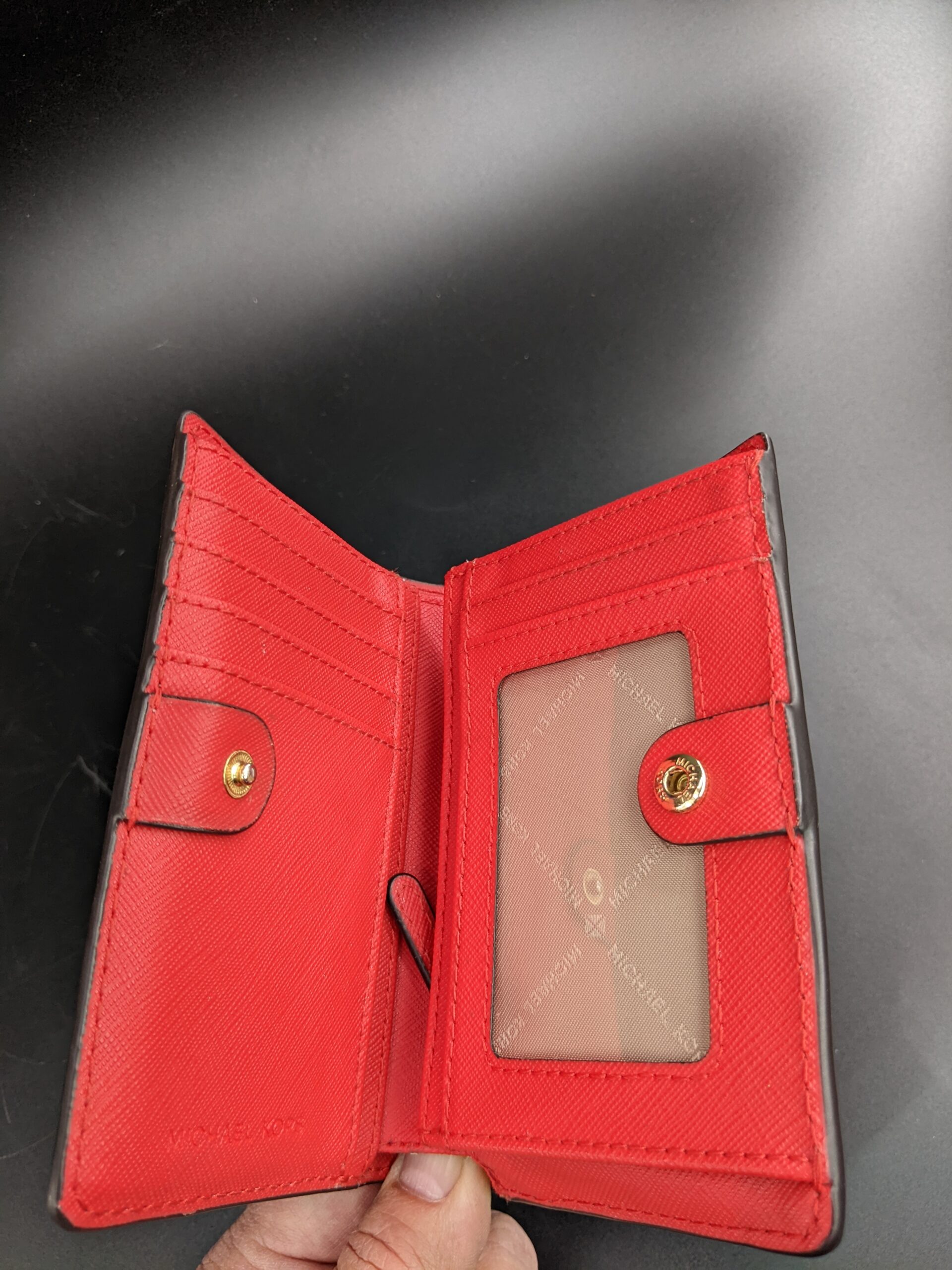 Lot # 65 – Michael Kors Wallets Red and Blue - Image 3