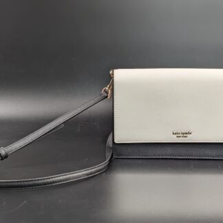Lot # 66 - Kate Spade Cemeron Street Byrdie leather crossbody bag - Black/Ivory