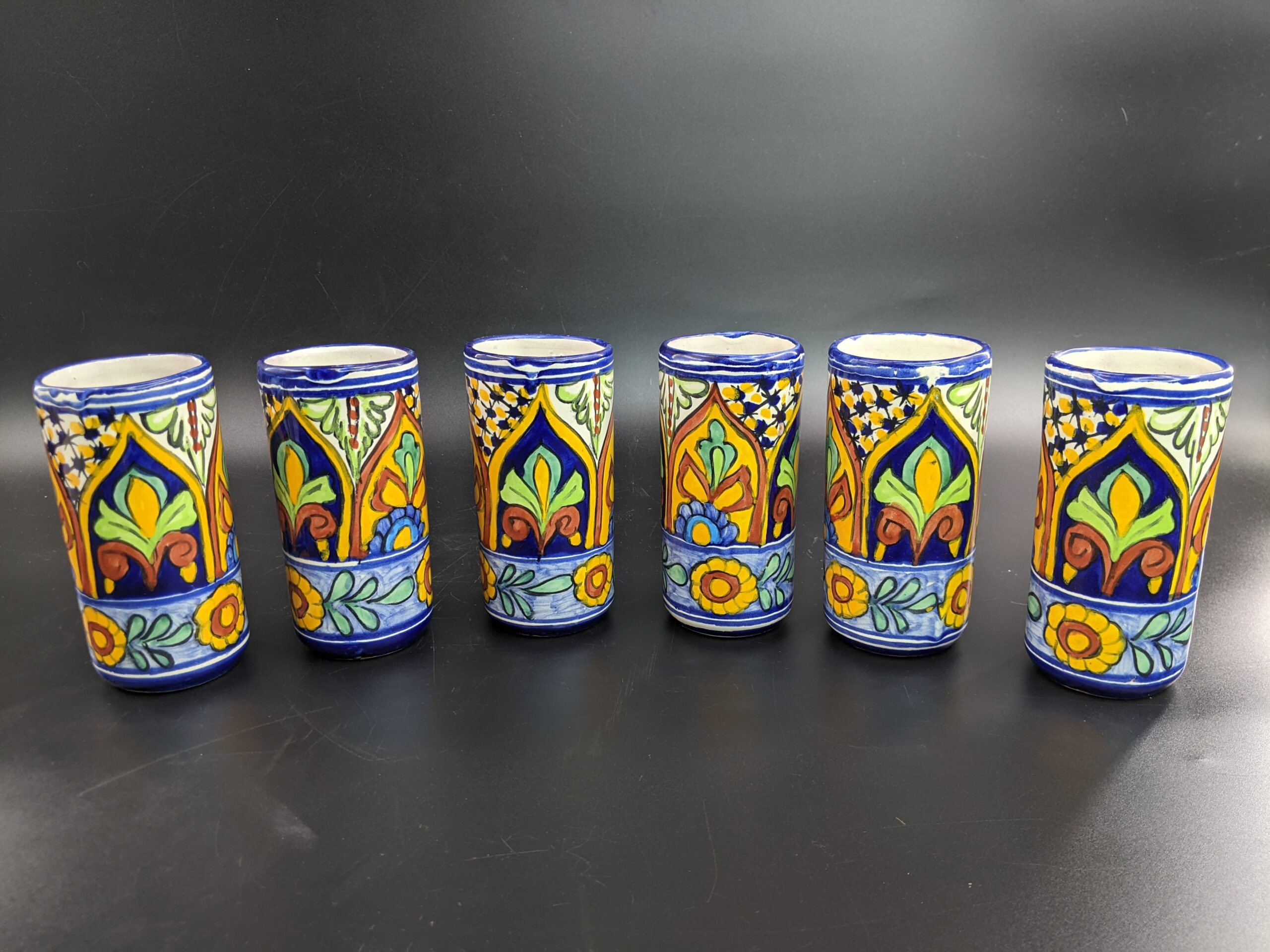 Lot # 67 – Lot of 6 Authentic Mexican pottery cups