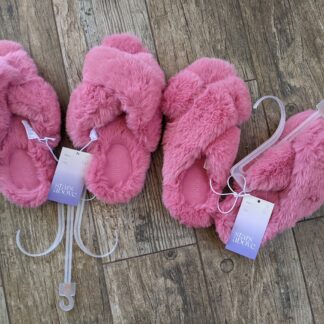Lot # 42 - Pink Slippers Stars Above Womens Size S-5/6 NWT (Lot Of 2)