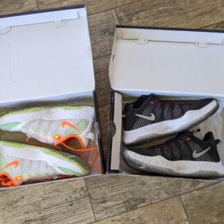 Lot #43 - Nike womens Shoe lot: Nike Gatorade PG 4 Size-4.5 Nike PG 4 (Paul George) Black Size-5.5 (Good Used Condition w/ boxes)