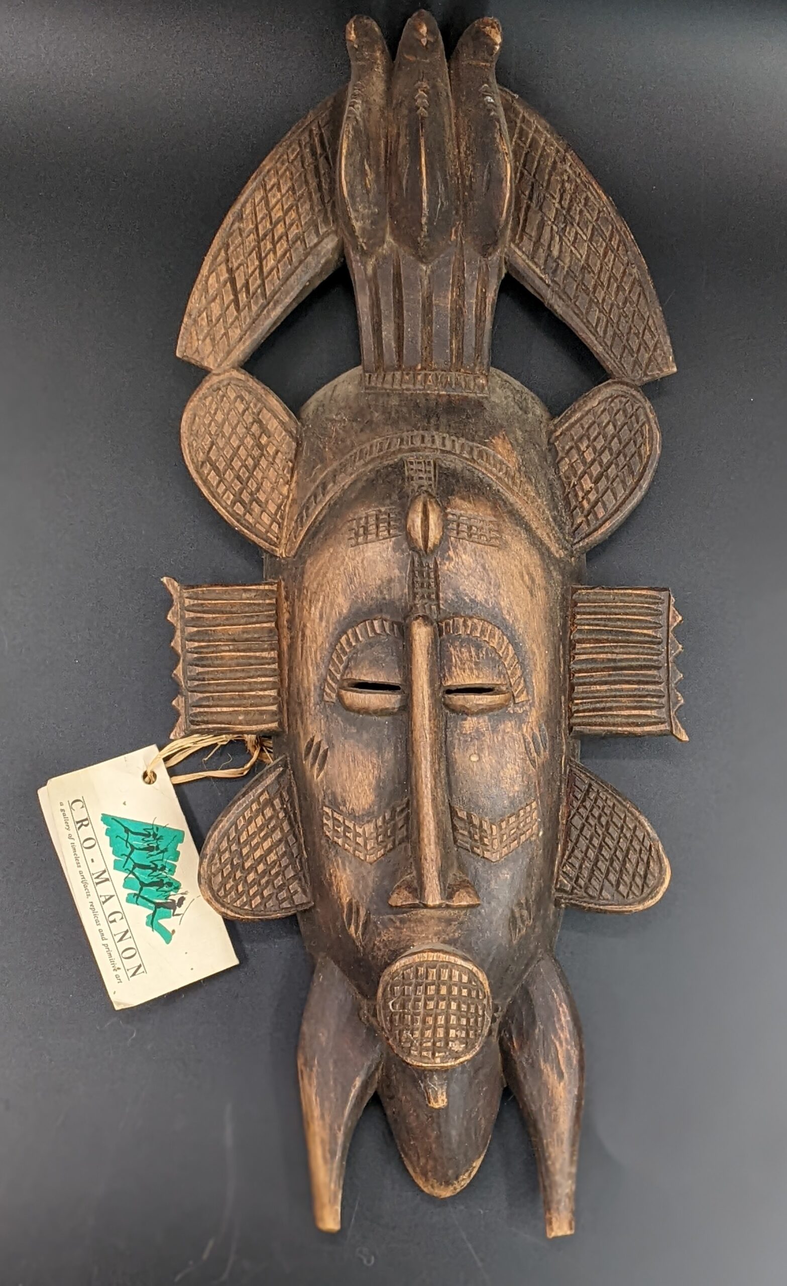 Lot # 75 – African Kpelie wooden carved Mask