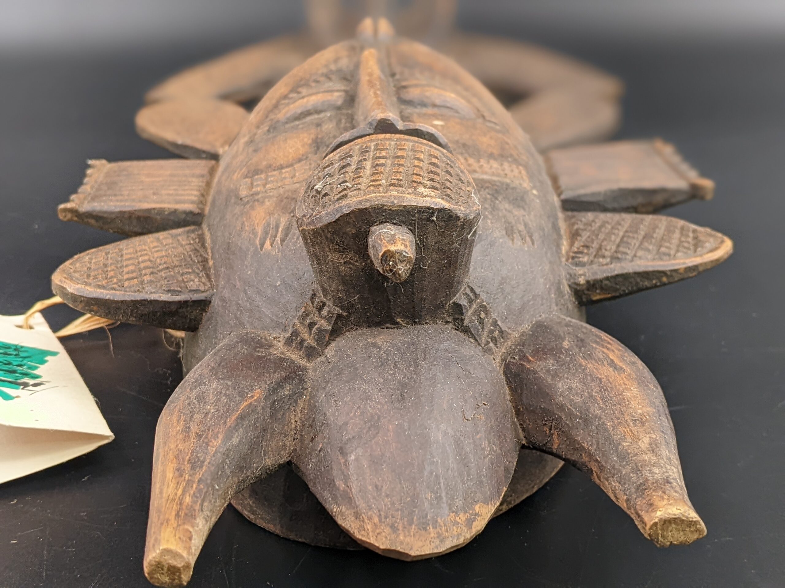 Lot # 75 – African Kpelie wooden carved Mask - Image 2