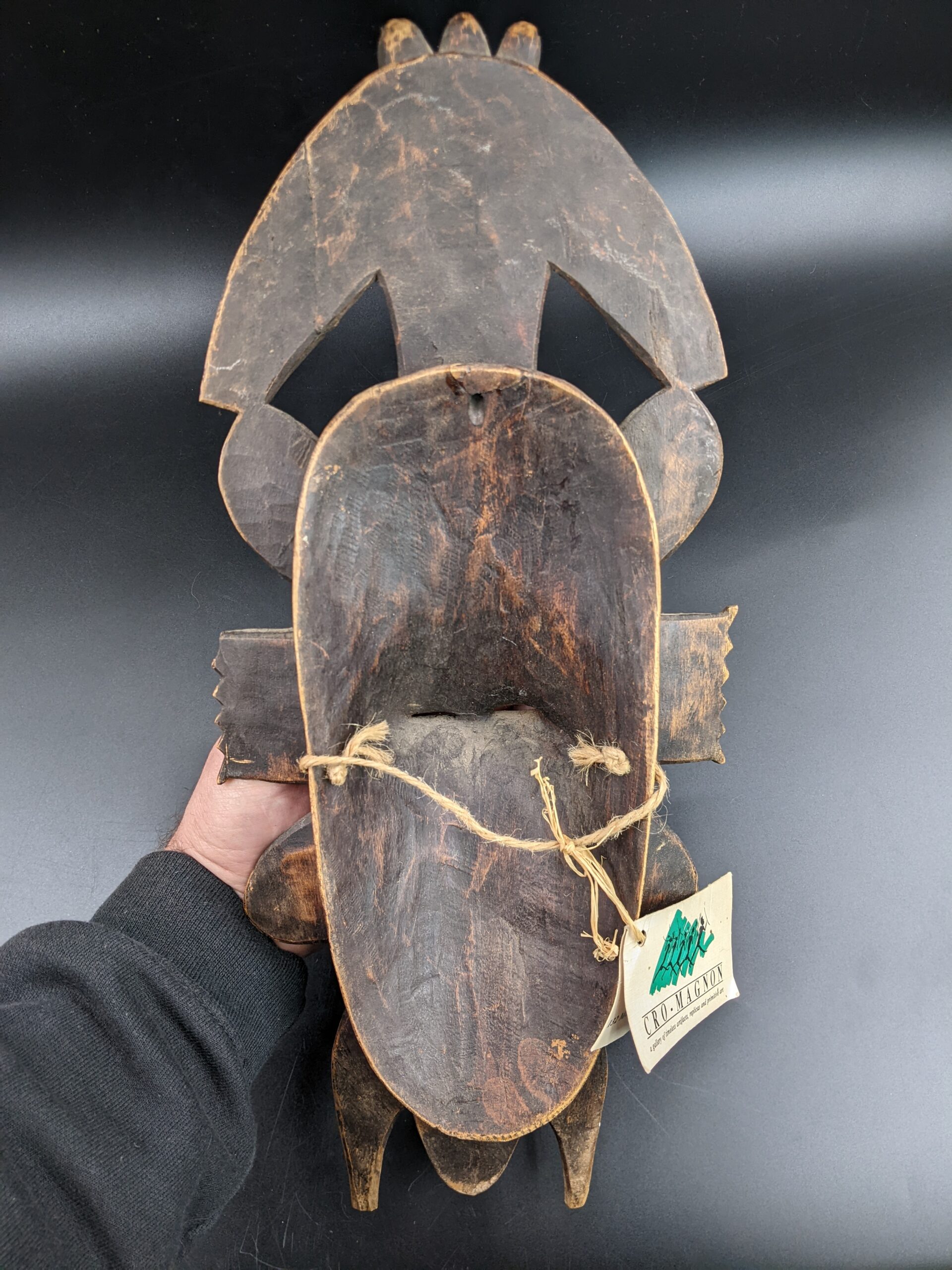 Lot # 75 – African Kpelie wooden carved Mask - Image 6