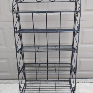 Lot # 51 - Wrought Iron plant rack/shelves