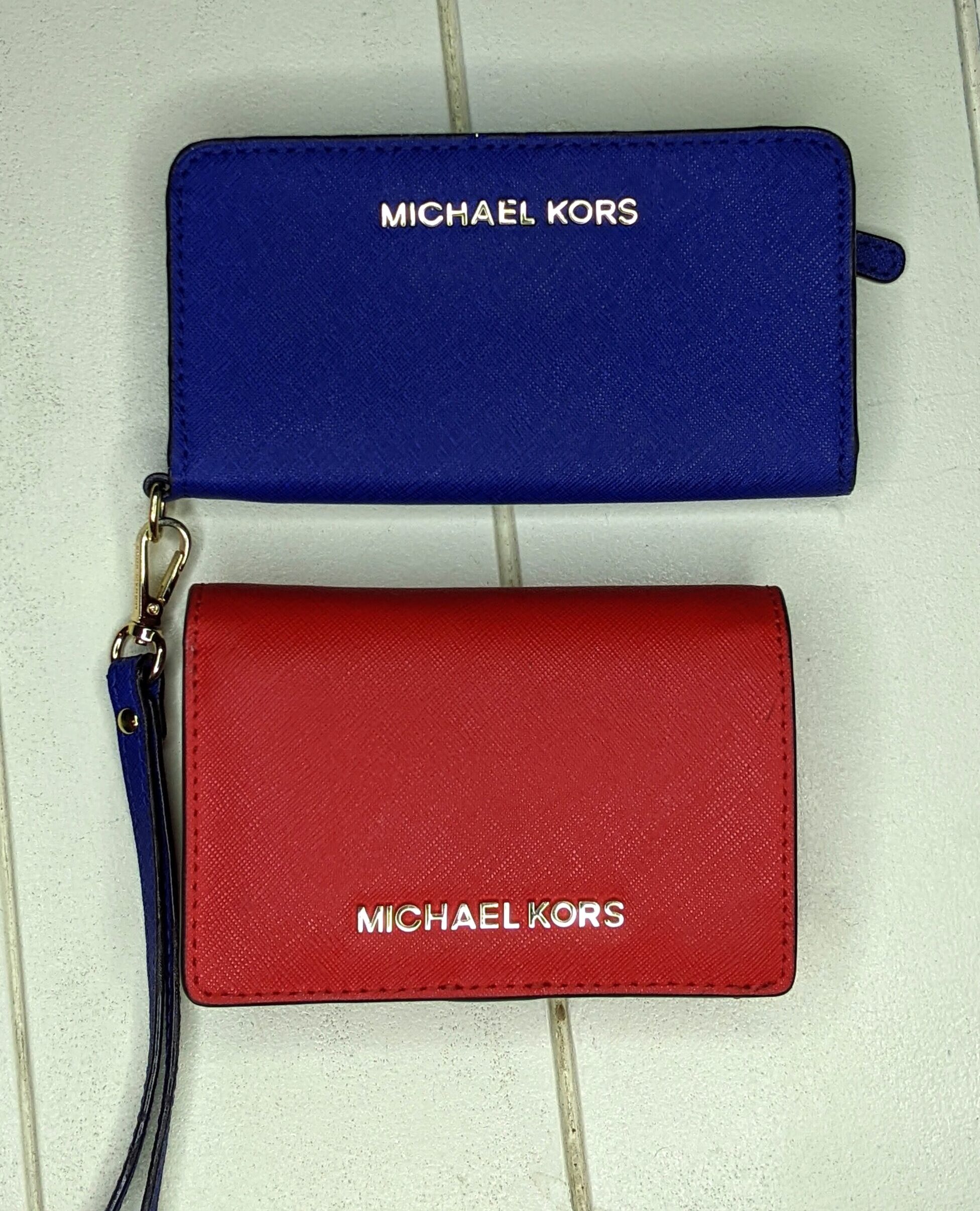 Lot # 65 – Michael Kors Wallets Red and Blue