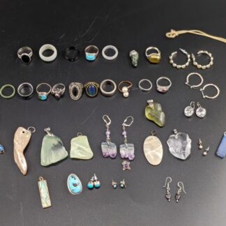 Lot # 88 - Jewlery Lot - earrings, rings, pendants - unique pieces