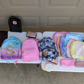 Lot # 91 - Girls Backpack, bags, totes (some new)