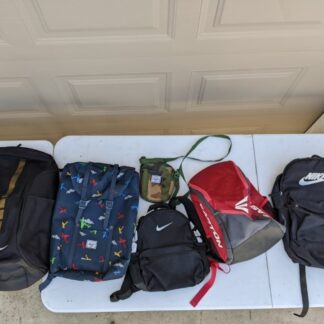 Lot # 92 - Boys Backpack lot - Herschel, Nike, Baseball sports bag