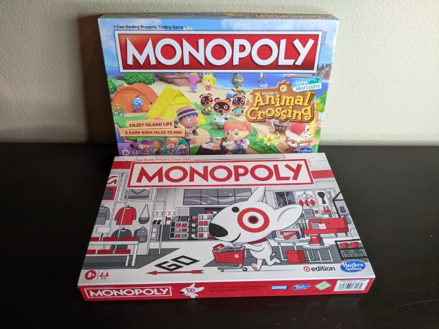 Lot # 106 – Monopoly Games – Animal Crossing and Target (NIB)