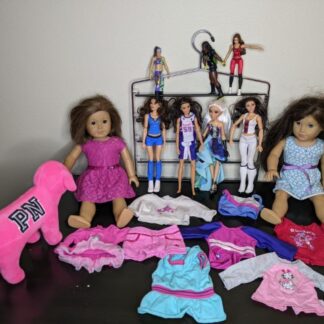 Lot # 108 - Doll Lot - 2 American Girl Dolls w/ accessories and Assorted Barbies