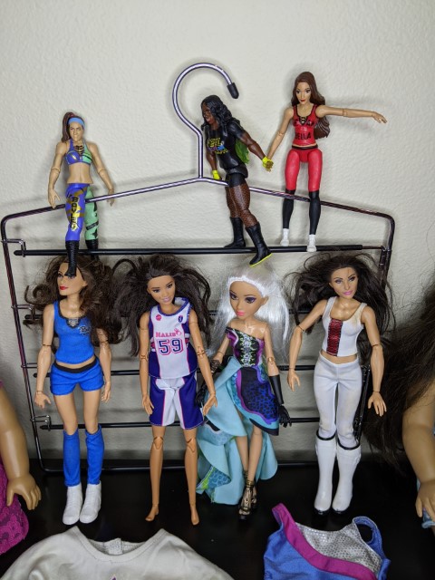 Lot # 108 – Doll Lot – 2 American Girl Dolls w/ accessories and Assorted Barbies - Image 3